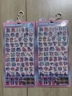 【正規品】ボンボンドロップシール　ひらがな　もじ　2枚セット