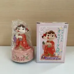 不二家 ペコちゃん オルゴール人形 陶器