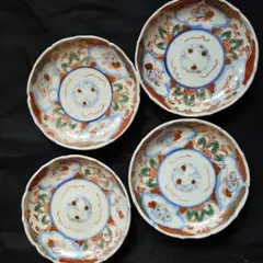 未使用保管品】有田焼 貴玉宝製 古伊万里手 松竹梅 小皿 銘々皿 取り皿