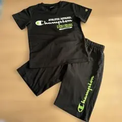 捨てます‼️Champion 黒セットアップ 140