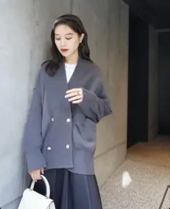 Laubeblanc Double-breasted Knit cardigan