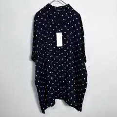 UNIQLO　水玉シャツ　黒　サイズ3XL　D213