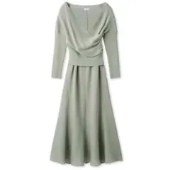 FRAY I.D オフショルニットコンビワンピース