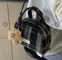 Achic 2WAYミニハンドバッグ チェック柄 ショルダーバッグ