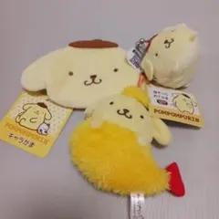 ポムポムプリン ぬいぐるみセット　クレーンゲーム　がまぐち