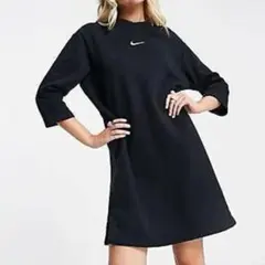 M 新品 NIKE ナイキ スウェット ワンピース ドレス オーバーサイズ 黒