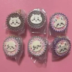 完売品【ちいかわ】手作りおやつチャーム　ちいかわ、モモンガ、ラッコ3種6個