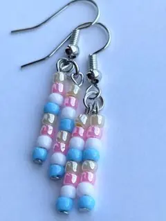 ハンドメイド 可愛いビーズ ピアス 匿名発送