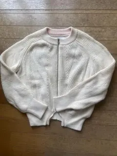 試着のみ　suelo スエロ　ジップアップニット