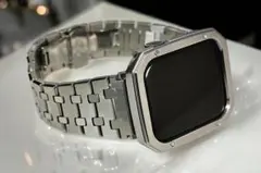 鏡面S2★アップルウォッチバンド ステンレスベルト Apple Watchカバー