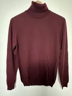 ZANONE ニット　バーガンディ タートルネックニット　メンズニット　セーター