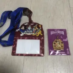 ディズニーランド20周年　チケットホルダー　2004年ハロウィーンチャーム