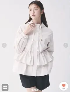 本日限定価格　新品タグ付CELFORD【UVカット】ティアードフリル撥水ブルゾンのサムネイル