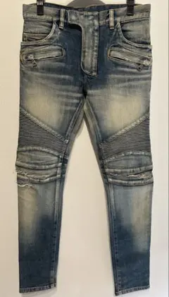 お正月sale1/5迄✨BALMAIN バイカーデニムパンツ27
