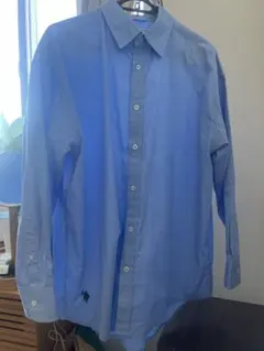 U.S. POLO ASSN. 長袖シャツ M ライトブルー