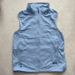 Columbia パッカブル ベスト L 水色