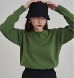 tina jojun襟付きニットセーター