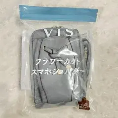 VIS フラワーカット スマホショルダー サックスブルーのサムネイル