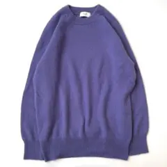 スローブイエナ IENA アンゴラ ウール クルーネック ニット セーター 紫