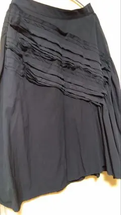 フレアスカート 黒 ロングのサムネイル