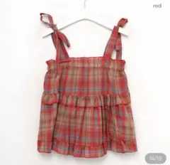 チェックリボンブラウス　nugu