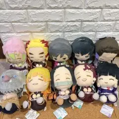 【鬼滅の刃】でっかいぽふっとぬいぐるみ 10体 大量まとめ売り タグ付き