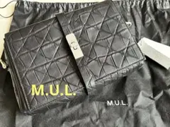 【新品未使用】M.U.L.☆ブラックショルダーバッグのサムネイル