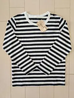 無印良品 キッズ 長袖Tシャツ ボーダー 130