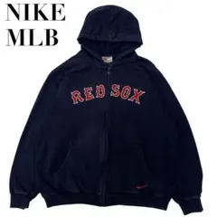 NIKE MLBレッドソックス ジップアップパーカー 刺繍 スウォッシュ XL