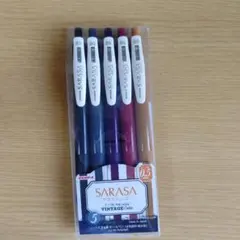 ZEBRA SARASA CLIP 0.5 ビンテージカラー２／5色セットのサムネイル