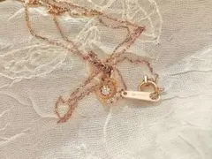 canal4°C ムーン　k10 ダイヤモンド　ネックレス　月　お月様　三日月