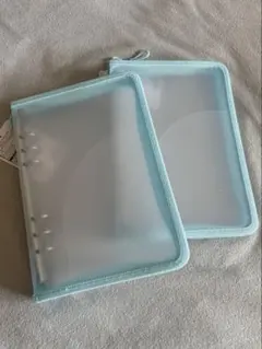 ダイソー 6リングファイル 水色 2個セット