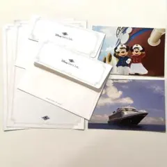 ディズニークルーズアドベンチャー号　ミッキー　ポストカードレターセットまとめ売り
