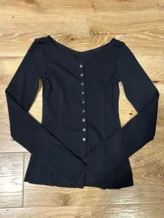 H BEAUTY&YOUTH リブカーディガン