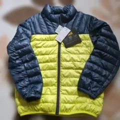 新品LOFT AIR ダウンコート 130cm ネイビー/イエロー