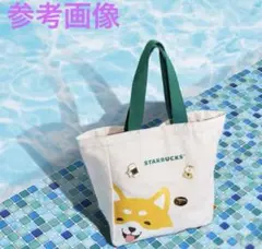 【匿名配送】香港 スターバックス 柴犬 キャンバストートバッグ　ピンバッジセット