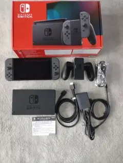 【美品】Nintendo Switch 新型　グレー　動作確認済み　付属品完備