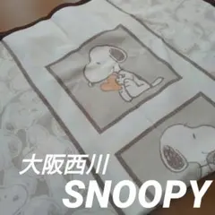 【大阪西川】スヌーピー ベビー綿毛布 日本製
