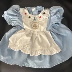Cottoli 青いワンピース フリル付き