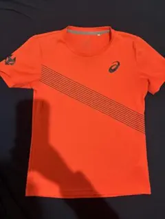 ASICS オレンジ Tシャツ レディース S