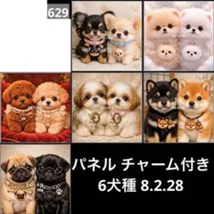 オーダーページ パネル チャーム付き 6犬種 8.2.28