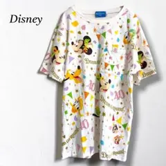 【ディズニーリゾート】40周年総柄Tシャツ ミッキー ミニー 半袖カットソー Mのサムネイル