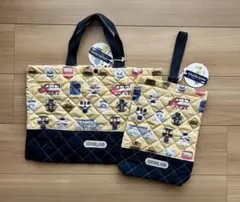 【新品】レッスンバッグ シューズケース セット 電車 特急 入園 入学