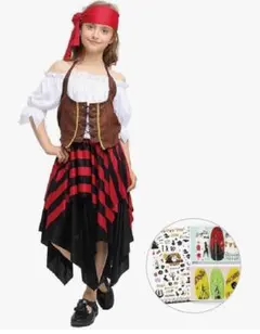 キッズ 女海賊 115-135センチ コスチューム コスプレ 仮装