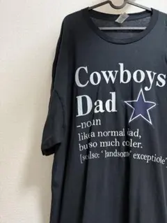アメリカ古着　ビックサイズ　半袖Tシャツ　カウボーイダッド　お父さん