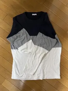 GLOBAL WORK 七分袖カットソー ネイビー グレー ホワイト