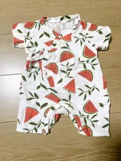 SHEIN スイカ柄ロンパース 6-9M