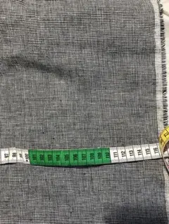 リネン　ハギレ　グレンチェック