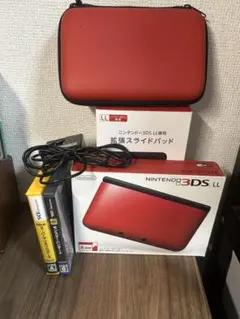ニンテンドー3DS LL レッド×ブラック 本体 ＋α