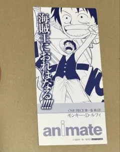 ワンピース アニメイト特典 ルフィ 1巻 1話